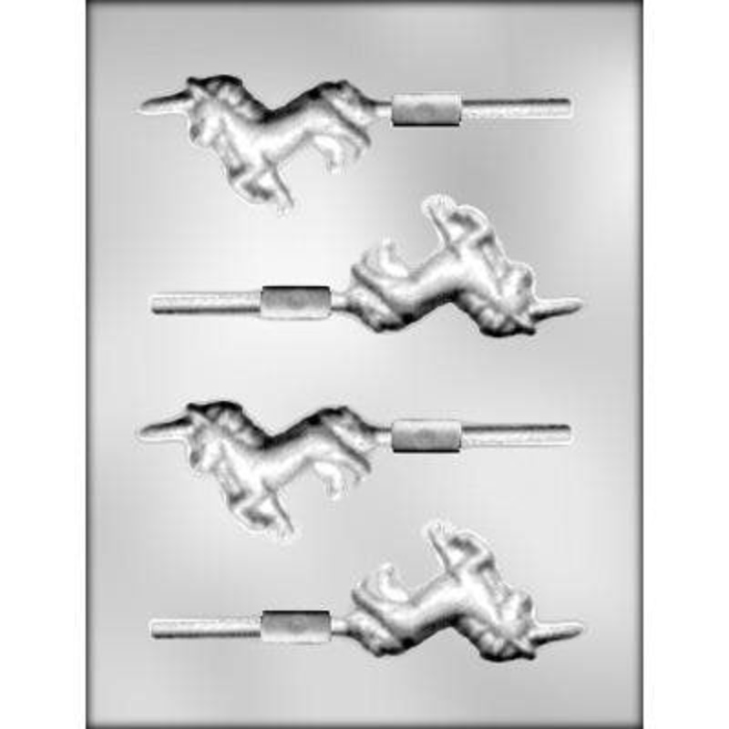 Unicorn Lollipop Chocolate Candy Mold 3 Inch