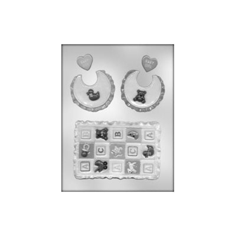 Baby Quilt Chocolate Candy Mold