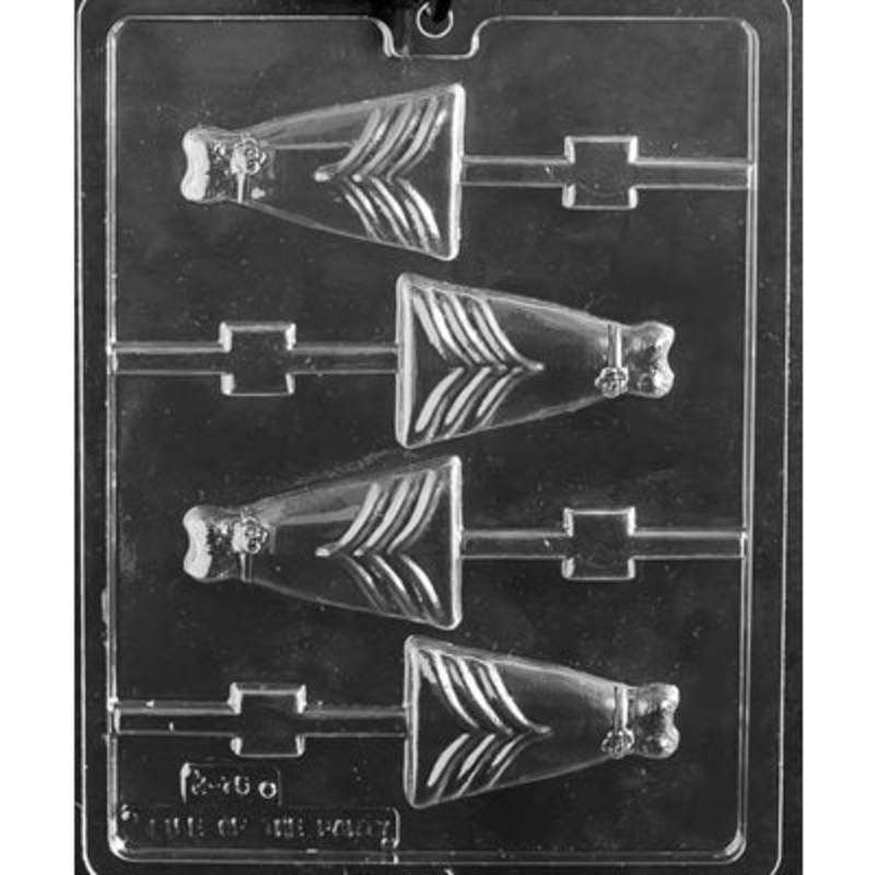 Bridal Dress Chocolate Candy Lollipop Mold