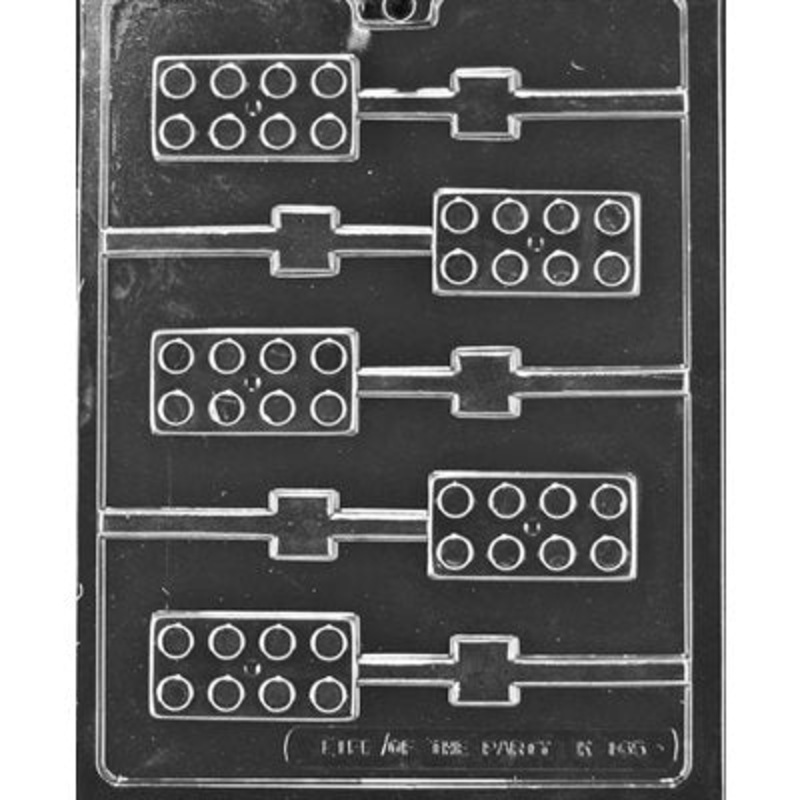 Building Blocks Lollipop Chocolate Candy Mold