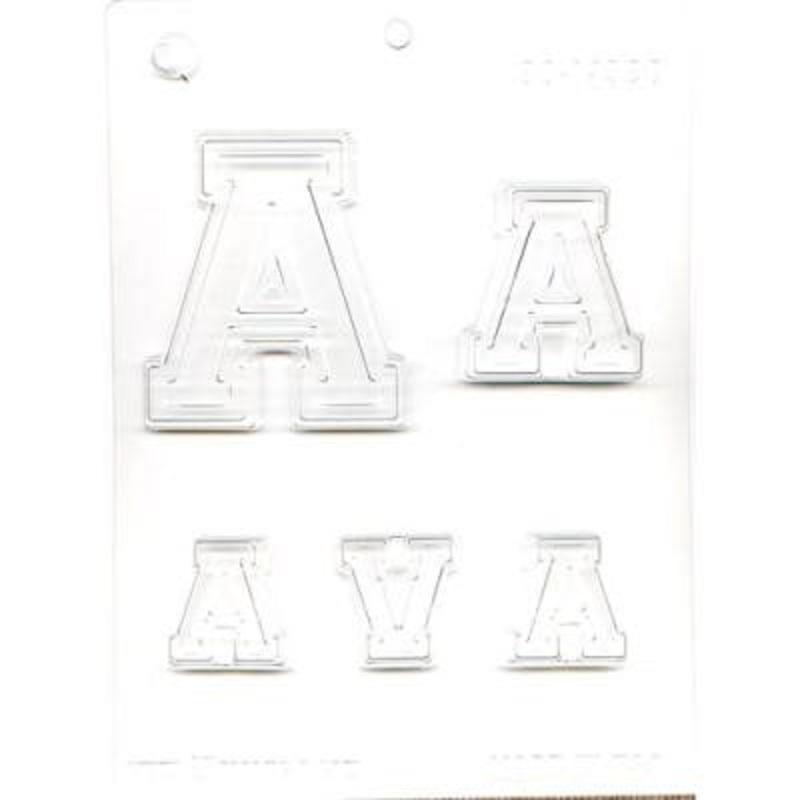 Collegiate Letter A Chocolate Candy Mold