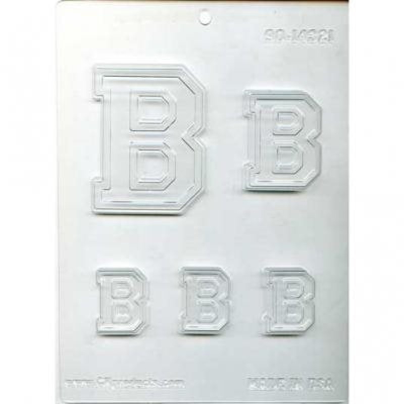 Collegiate Letter B Chocolate Candy Mold