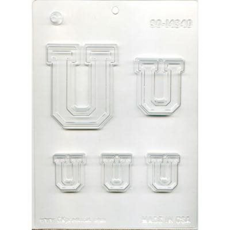 Collegiate Letter U Chocolate Candy Mold