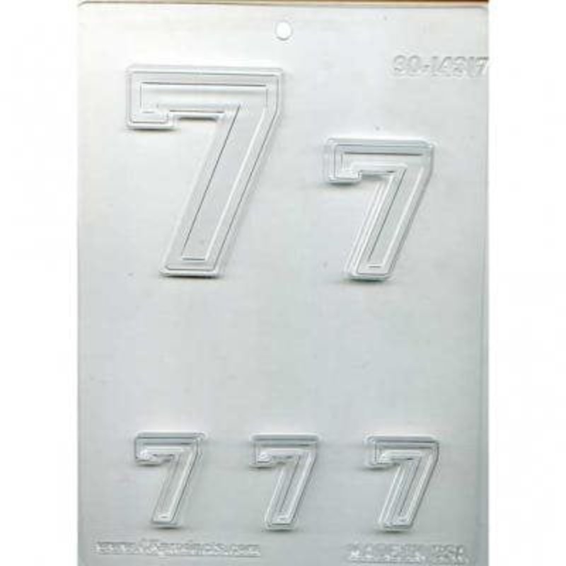 Collegiate Number 7 Chocolate Candy Mold