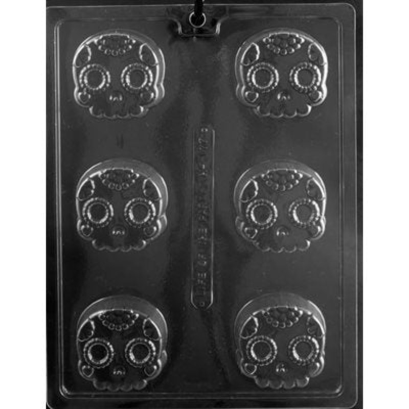 Decorative Skull Cookie Chocolate Candy Mold