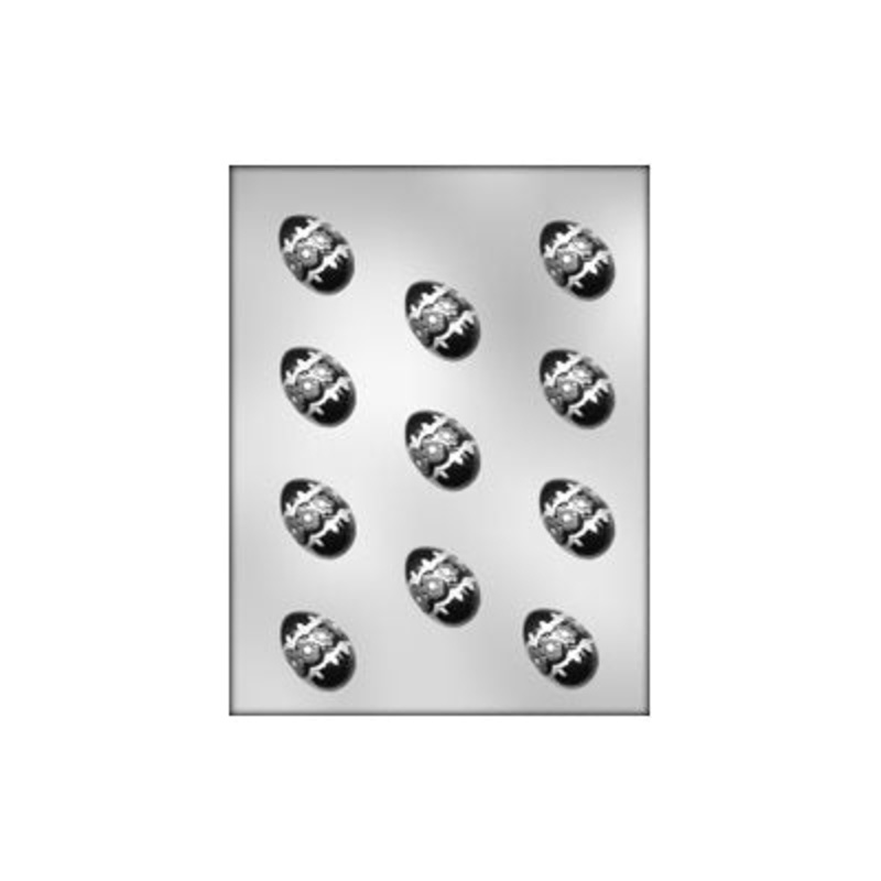 Egg with Flowers Chocolate Candy Mold 1 5/8 Inch