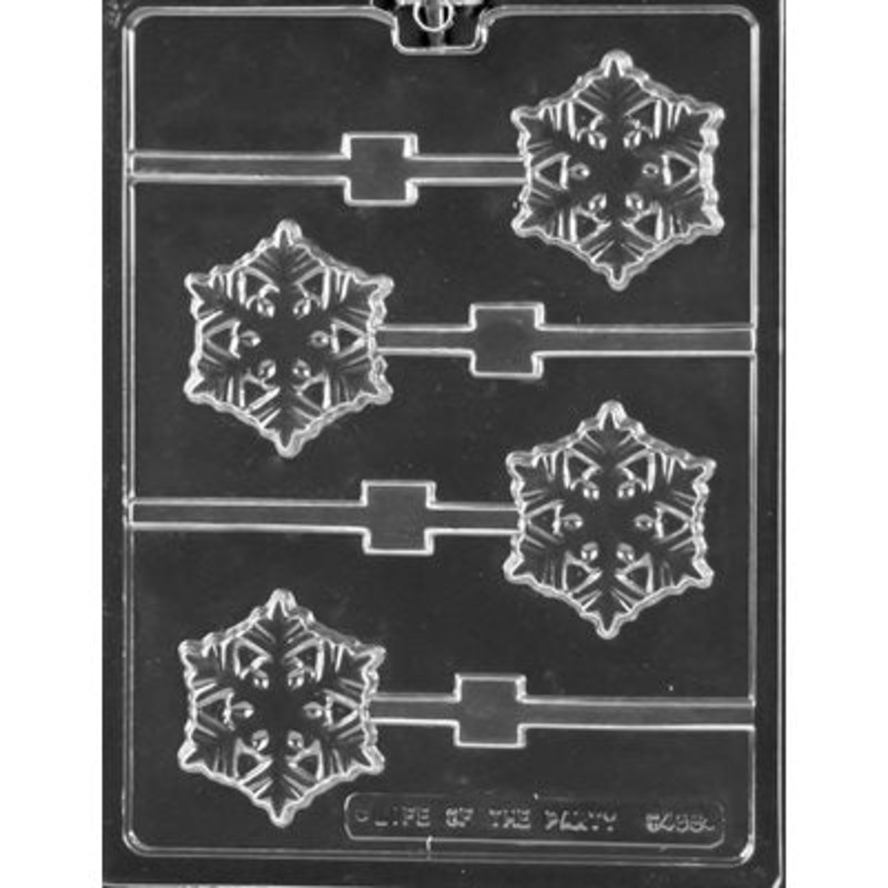 Frozen Snowflake Lollipop Chocolate Candy Mold