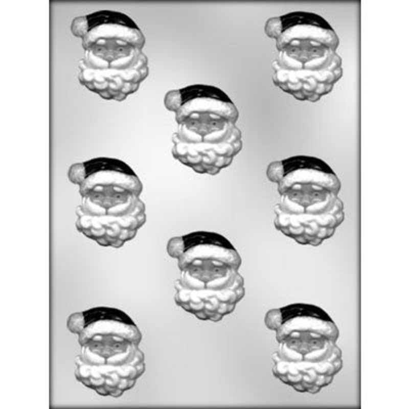 Santa Face Chocolate Candy Mold 1 3/4 Inch