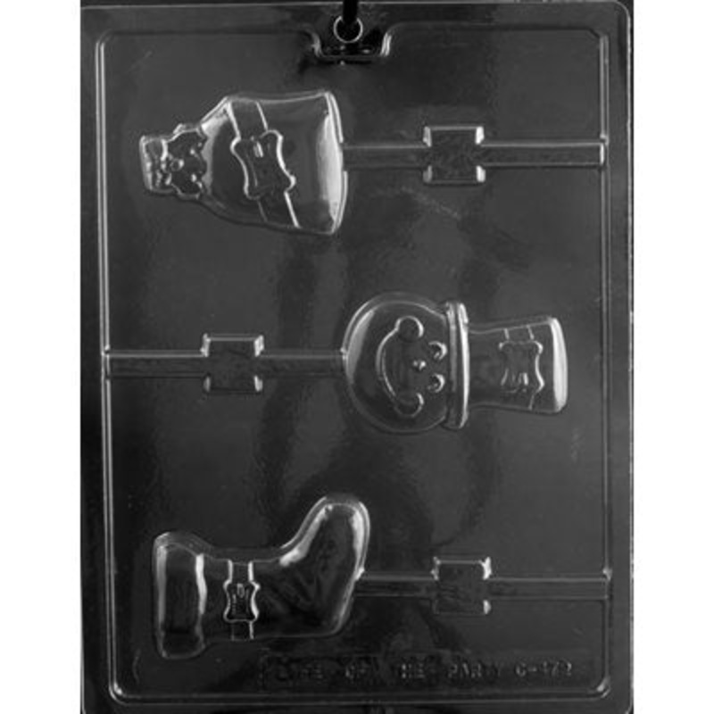 Snowman, Sack & Stocking Chocolate Candy Mold