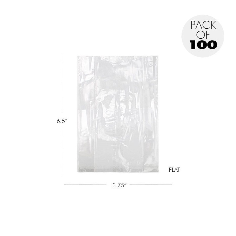 Cellophane Bags 3 3/4 X 6 1/2 Inch Flat Pack of 100
