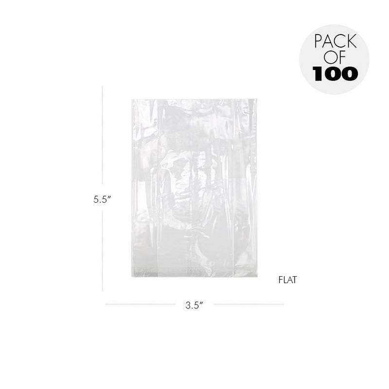 Cellophane Bags 3 X 5 1/2 Inch Flat Pack of 100