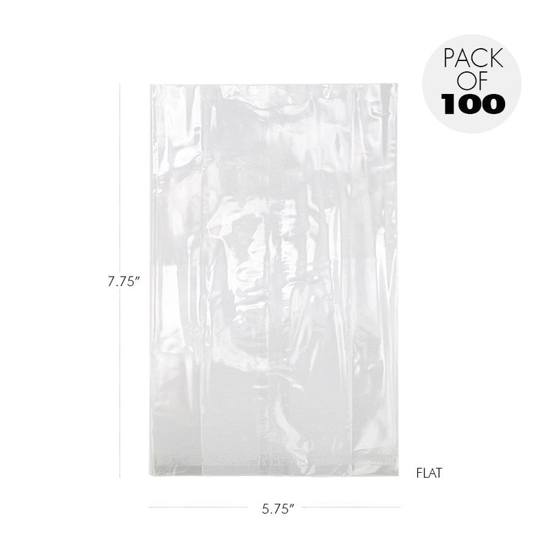 Cellophane Bags 5 3/4 x 7 3/4 Inch Flat Pack of 100