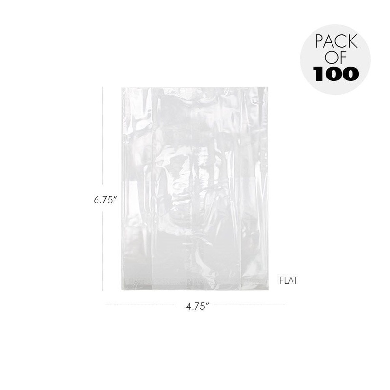 Cellophane Bags 6 3/4 x 4 3/4 Inch Flat Pack of 100