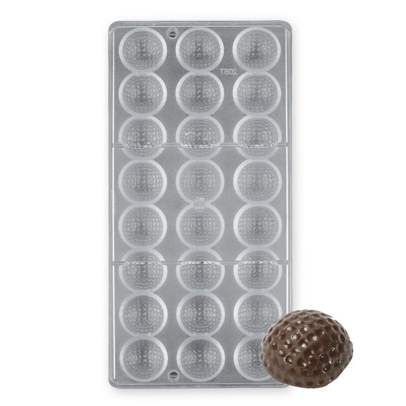 Golf Ball Polycarbonate Chocolate Mold