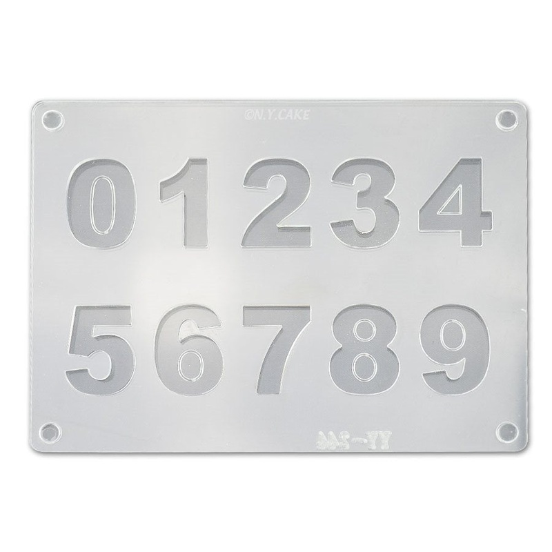 Numbers 2 Piece Acrylic Chocolate Mold