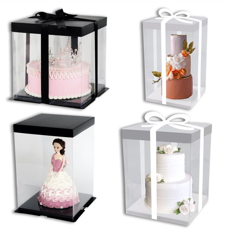 Square Clear Window Cake Box