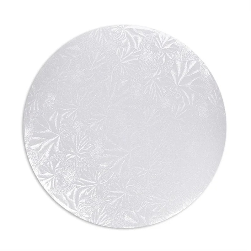 16" White Round Cake Drum Board, 1/2" Thick