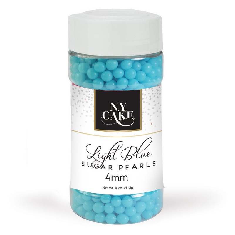 Blue Sugar Pearls 4 mm (Bulk)