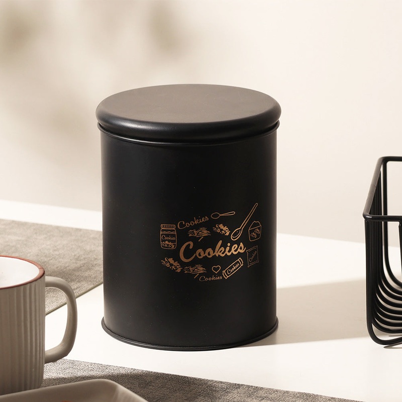 Casa Metal Cookie Jar Medium - Black
