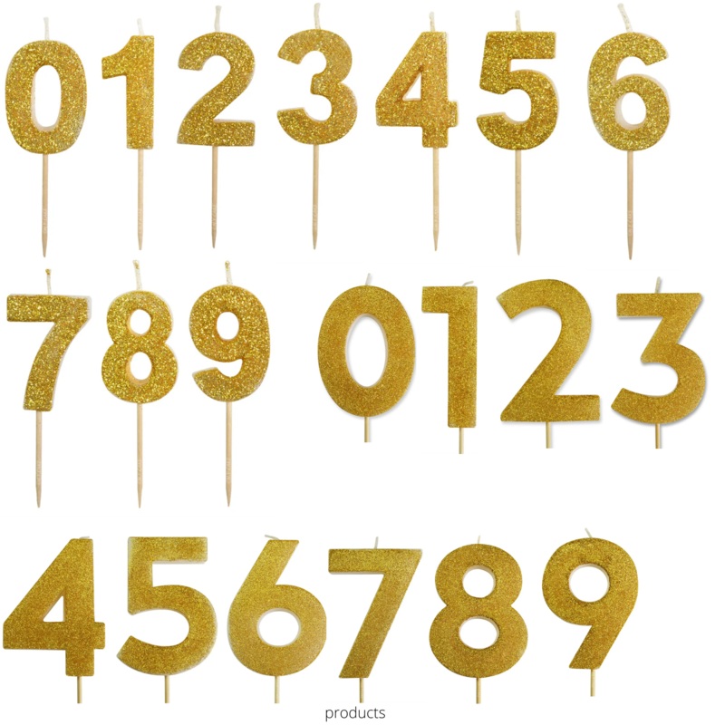 Gold Glitter Candle (Bulk)