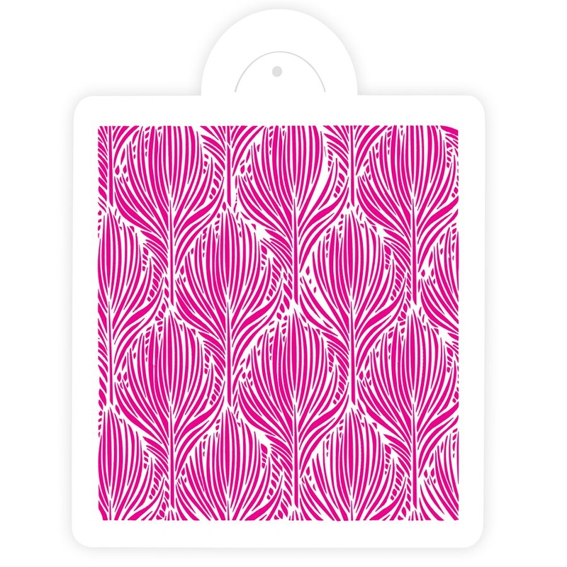 Linear Leaves Stencil for Cakes, Cookies, & Cupcakes