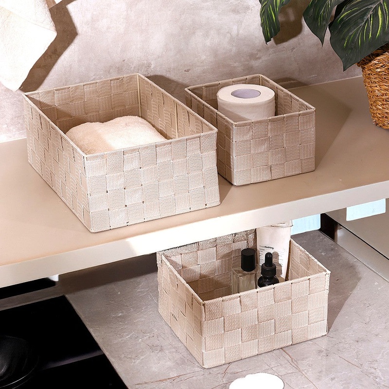 Otto Storage Baskets, Set of 3 - Beige