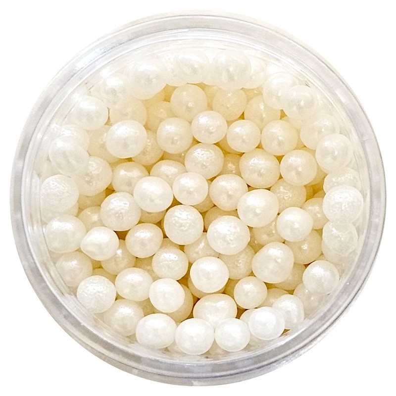 Pearlized Ivory Sugar Pearls 4mm & 6mm (Bulk)