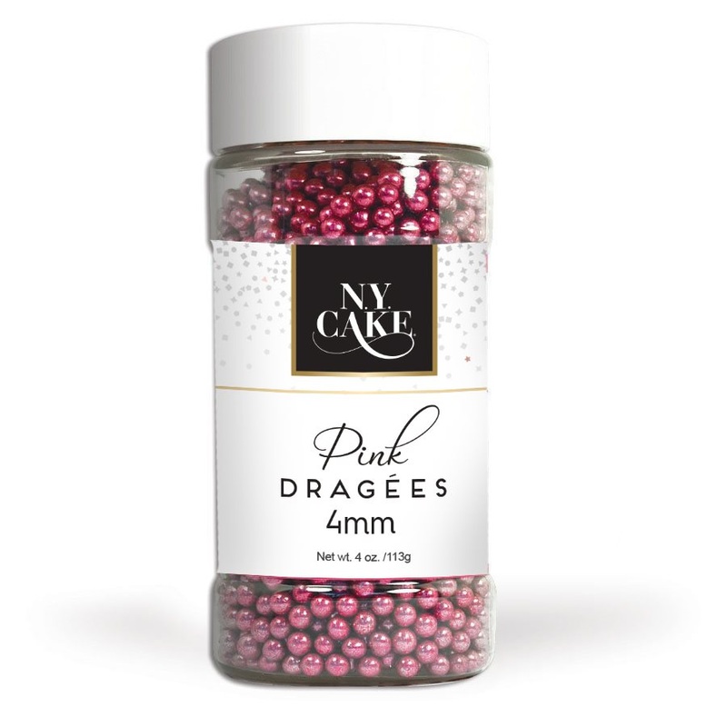 Pink Dragees 4mm Size (Bulk)