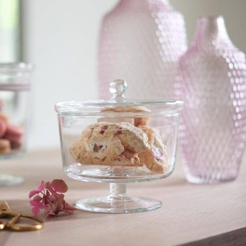 Poesia Glass Storage Tin Wide