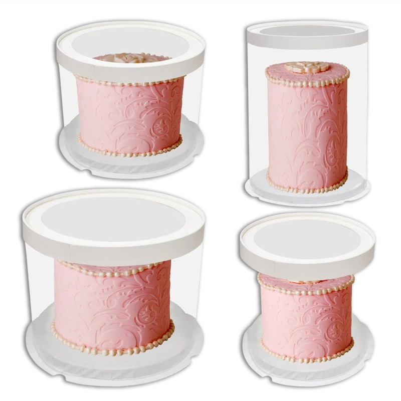 Round Clear Window Cake Box