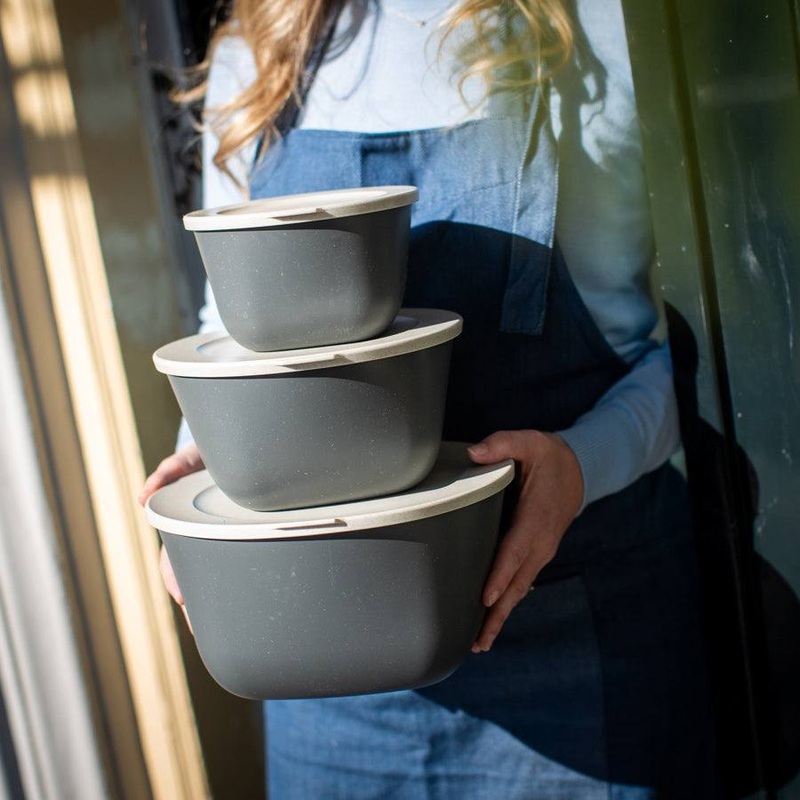 Stockholm 3-Piece Storage Box Set - Ash Grey
