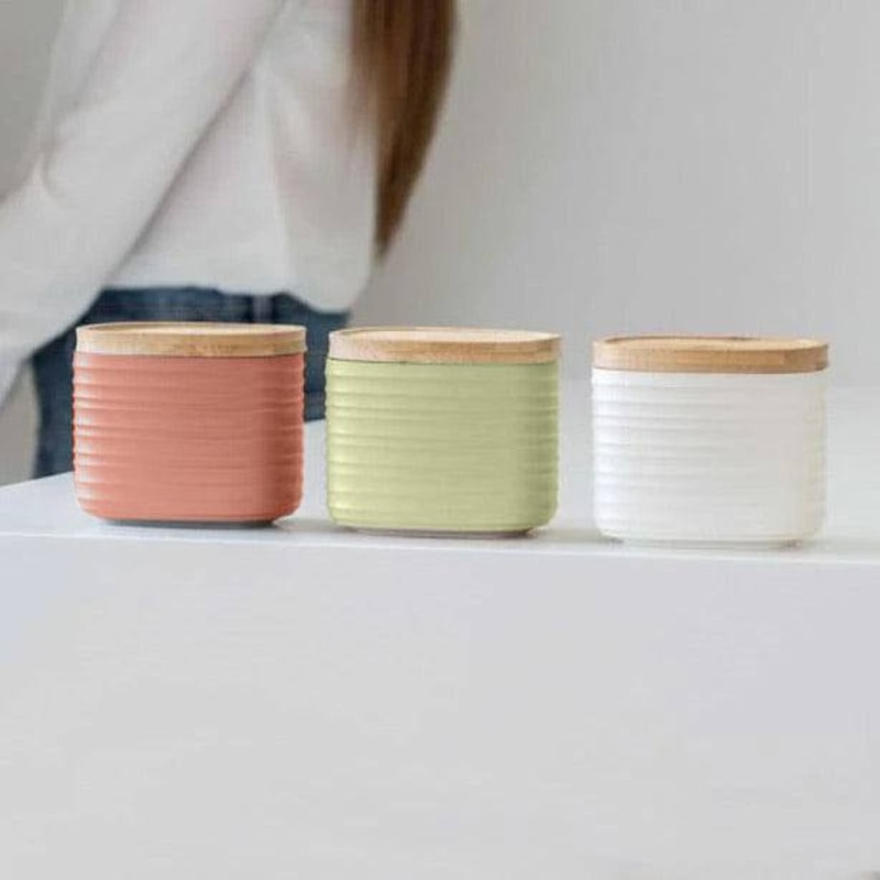 Tierra Storage Jars Small, Set of 3 - Colourful