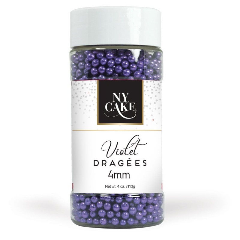 Violet Dragees 4 mm Size (Bulk)