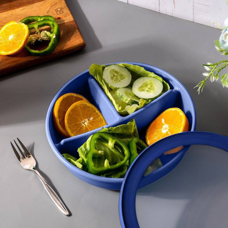Cirqula Bento Bowl With Lid - Vivid Blue