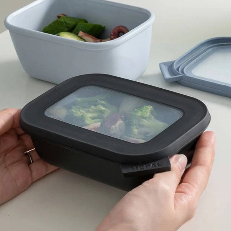 Cirqula Rectangular Storage Box 500ml - Nordic Black
