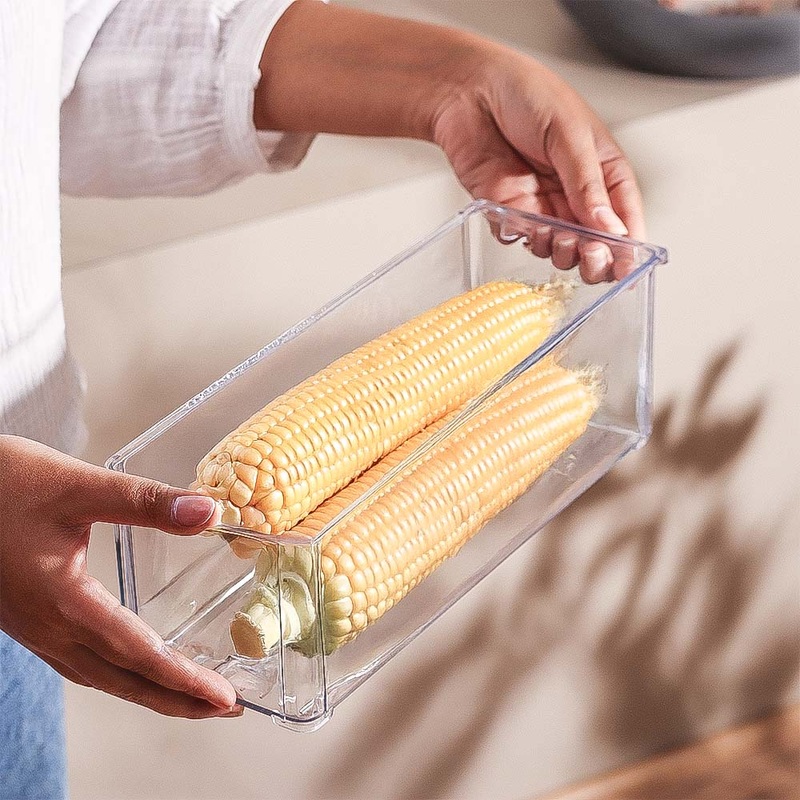 Fresco Slim Deep Bin - Clear