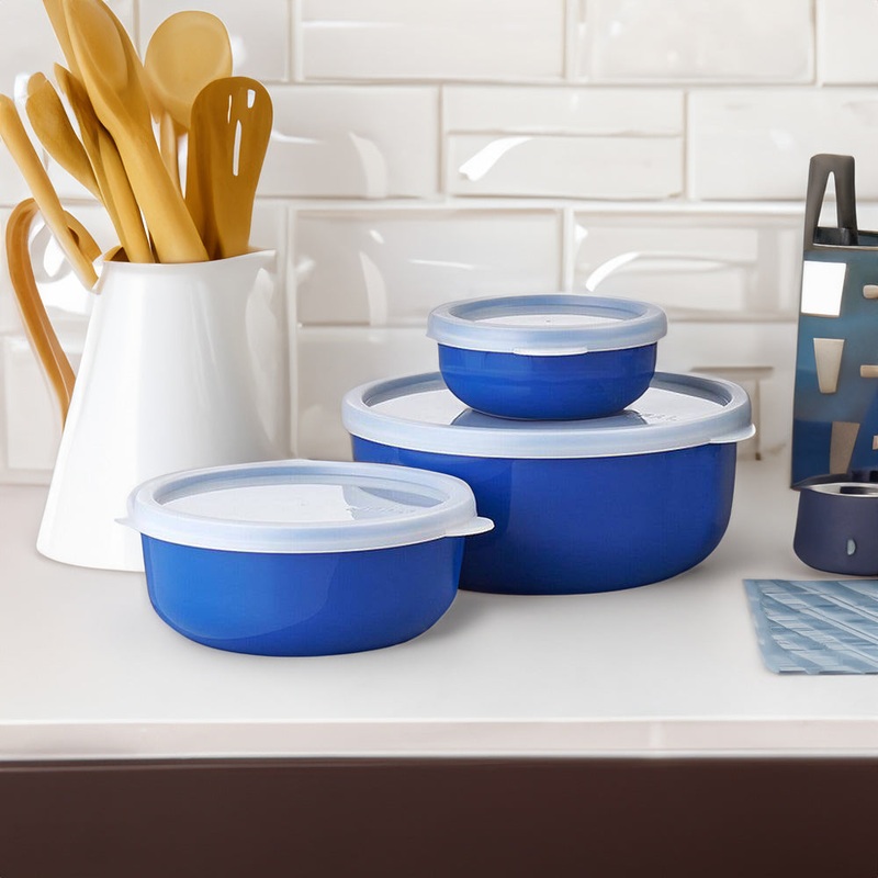 Lumina 3-Piece Storage Set - Vivid Blue