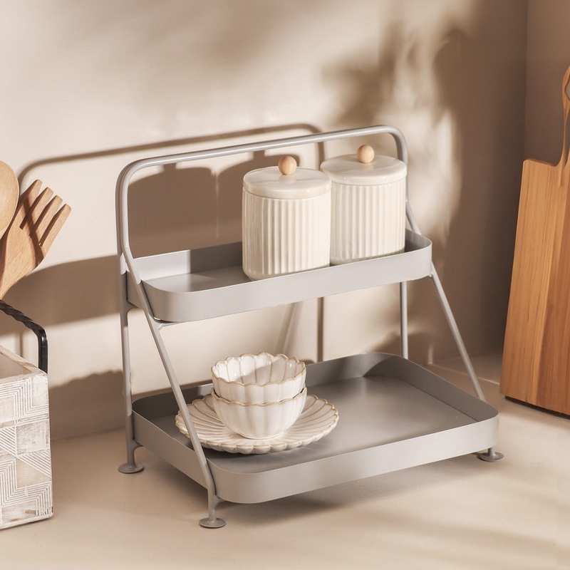 Norman 2-Tier Metal Organizer - Grey