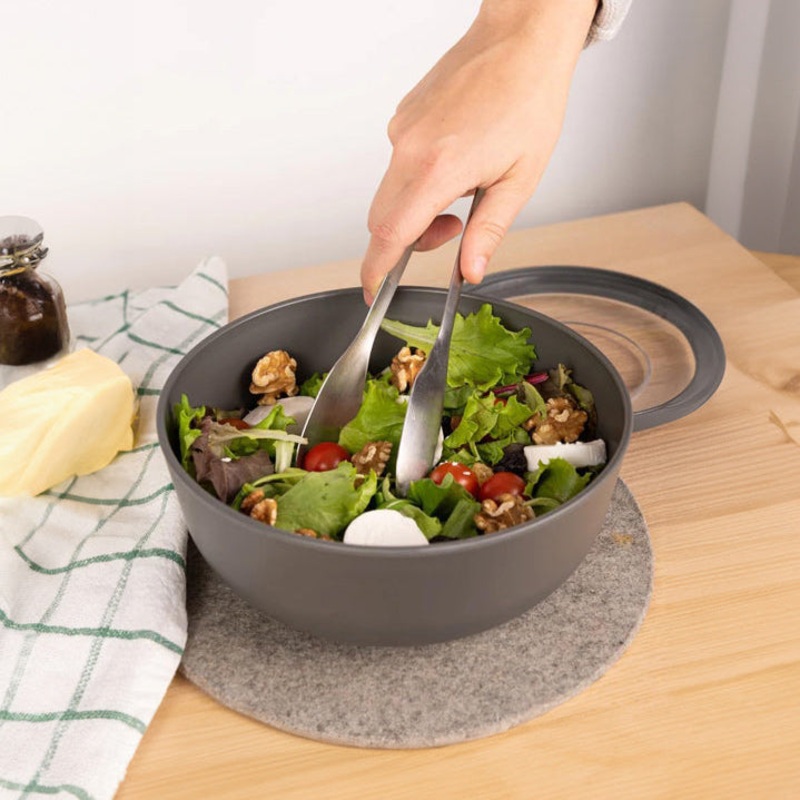 Tylla Storage Bowl with Lid 1000ml - Charcoal Grey