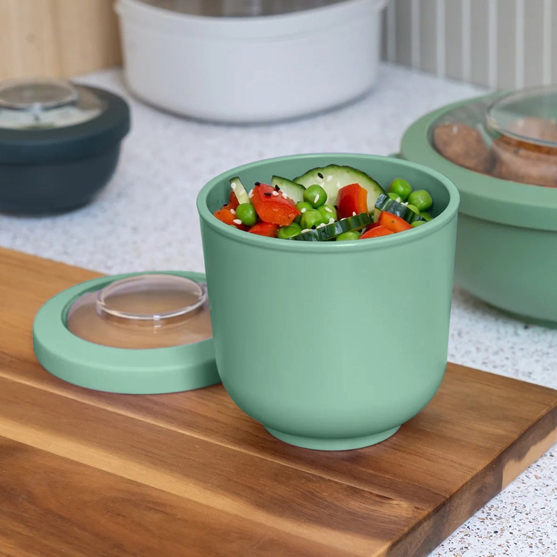 Tylla Storage Bowl with Lid 500ml - Sage Green
