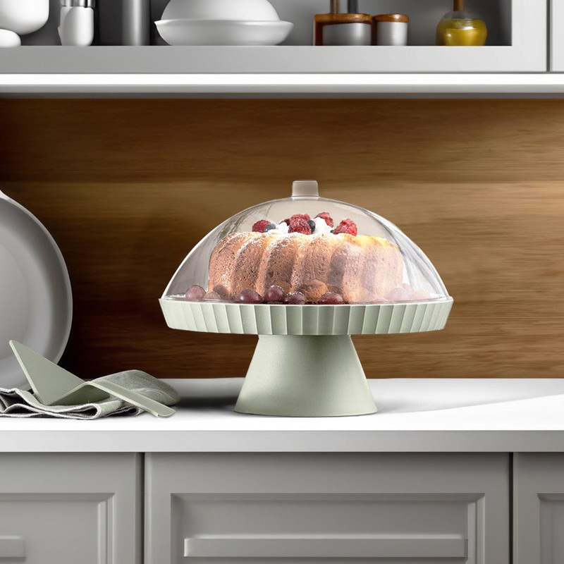 Agora Cake Stand with Cover - Forest