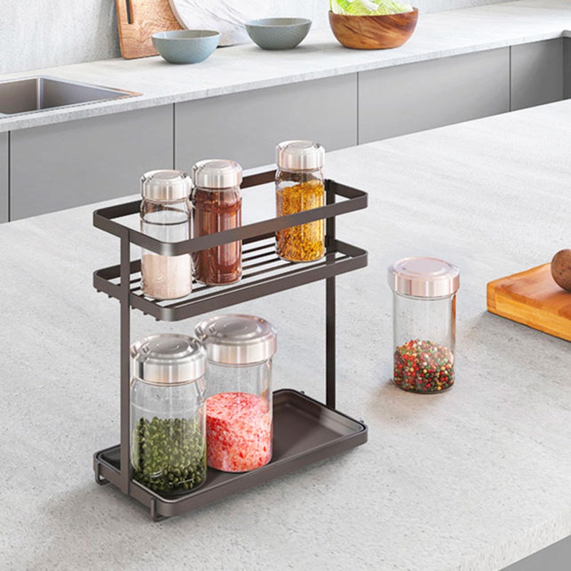 Lava Tokyo 2-Tier Spice Rack - Black