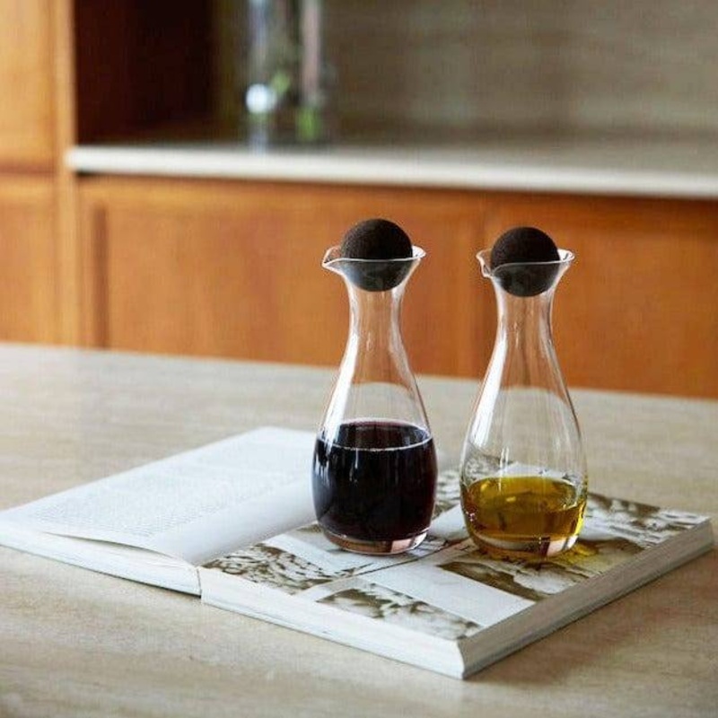 Nature Oil & Vinegar Set With Cork Stoppers