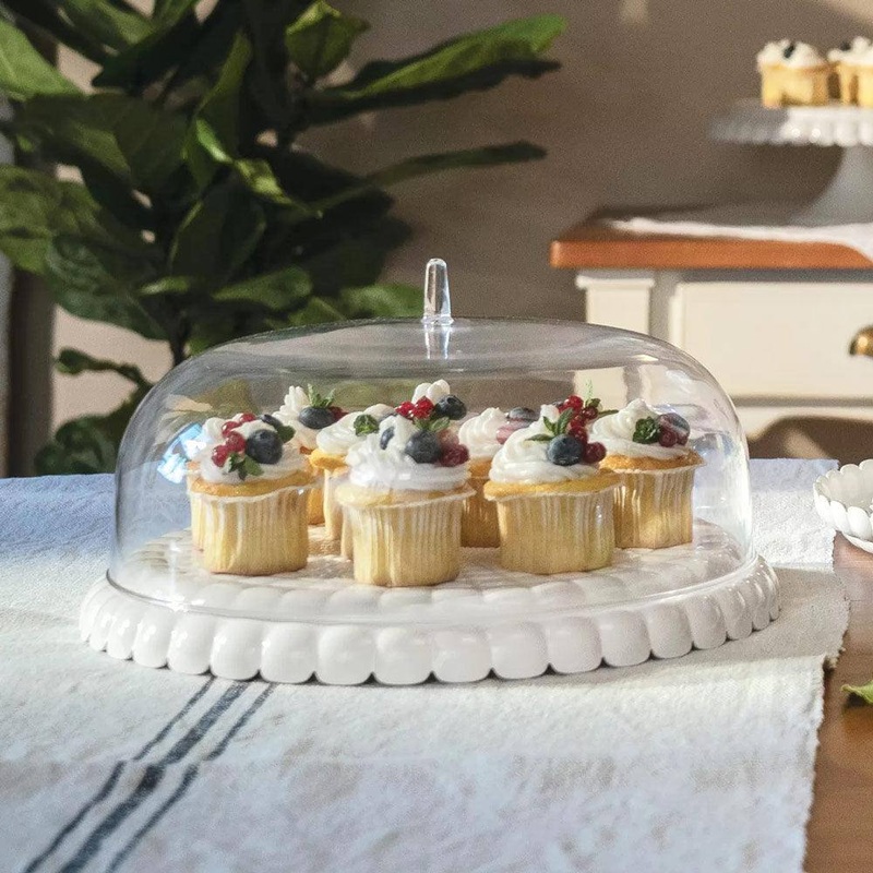 Tiffany Cake Serving Set - Milk White