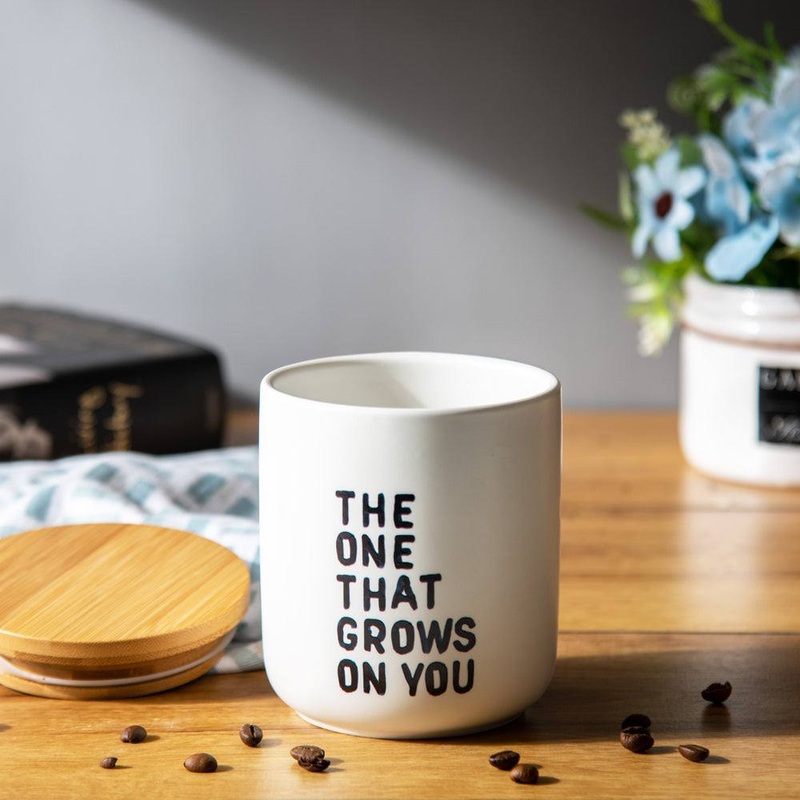 Essential Ceramic Jar With Lid Medium - Grows On You