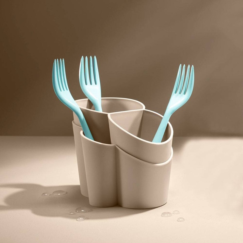 Gocciolo Cutlery Drainer - Moka Grey