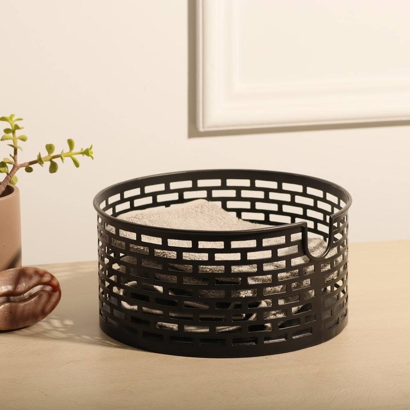 Lana Metal Basket Small - Black