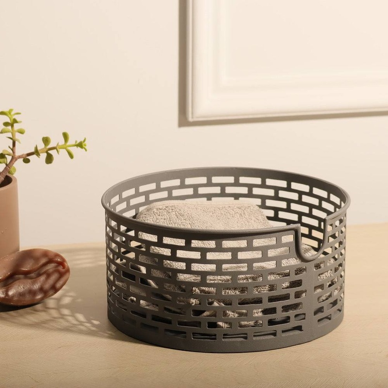 Lana Metal Basket Small - Grey