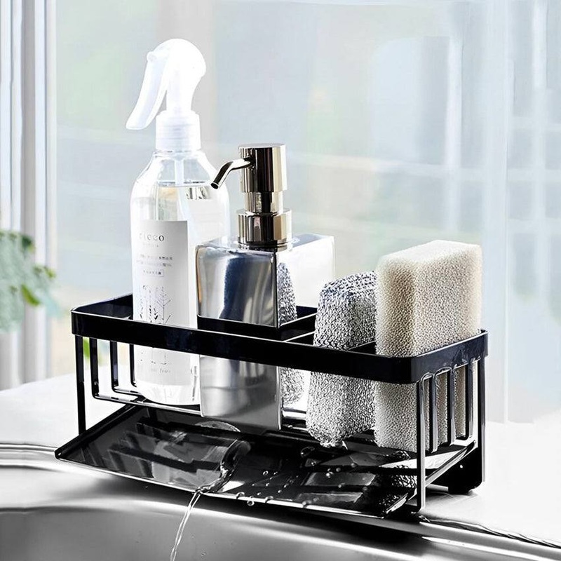 Metal Sponge Holder - Black
