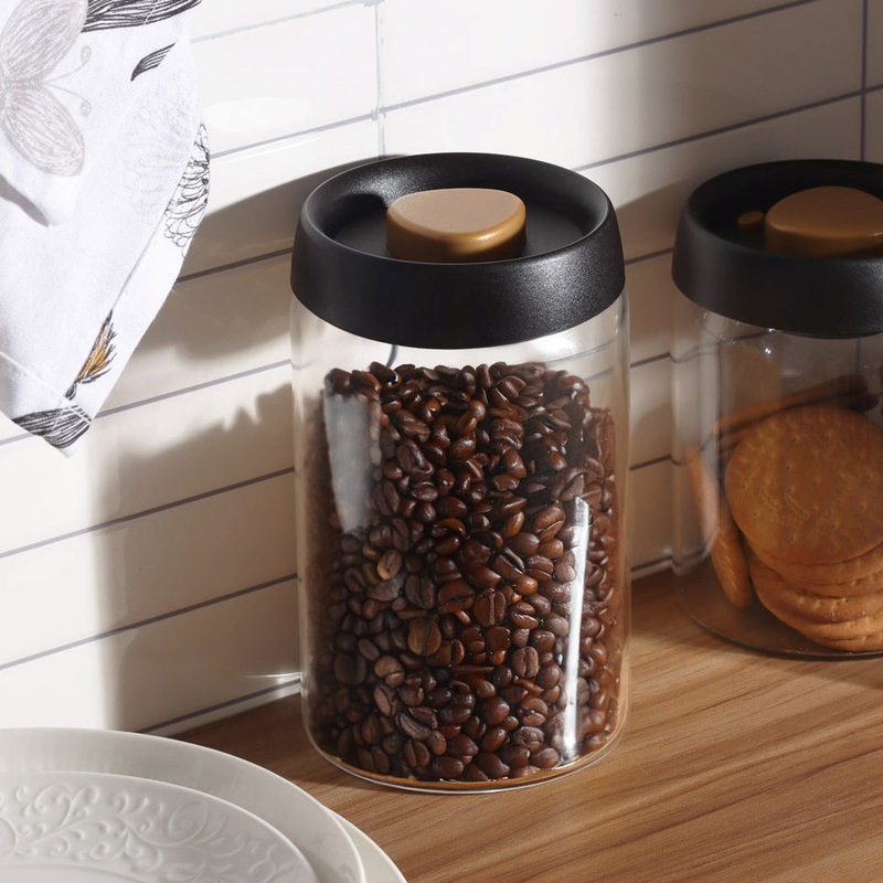 Vactop Borosilicate Storage Jar Large - Black